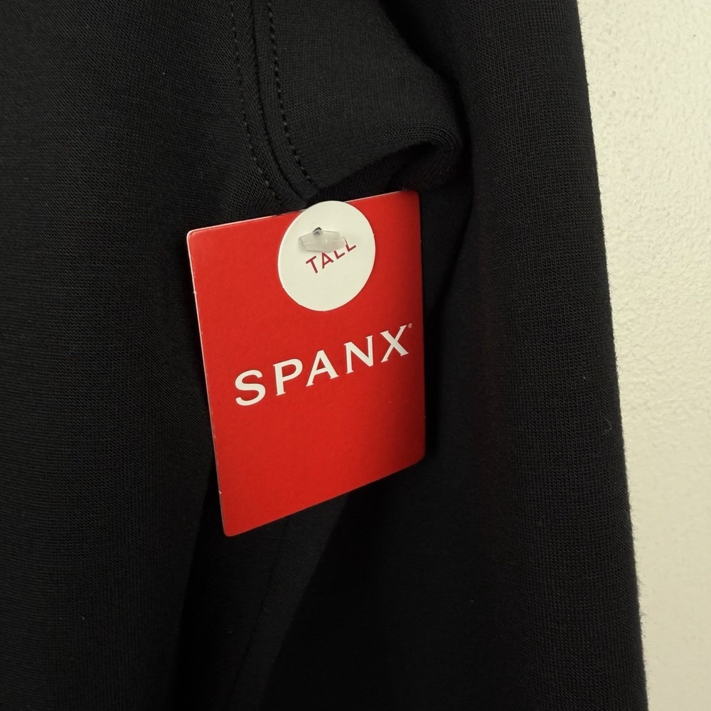 Spanx Jumpsuit Large Tall Air Essentials Long Sleeve Wide Leg Off Shoulder New - Picture 10 of 13